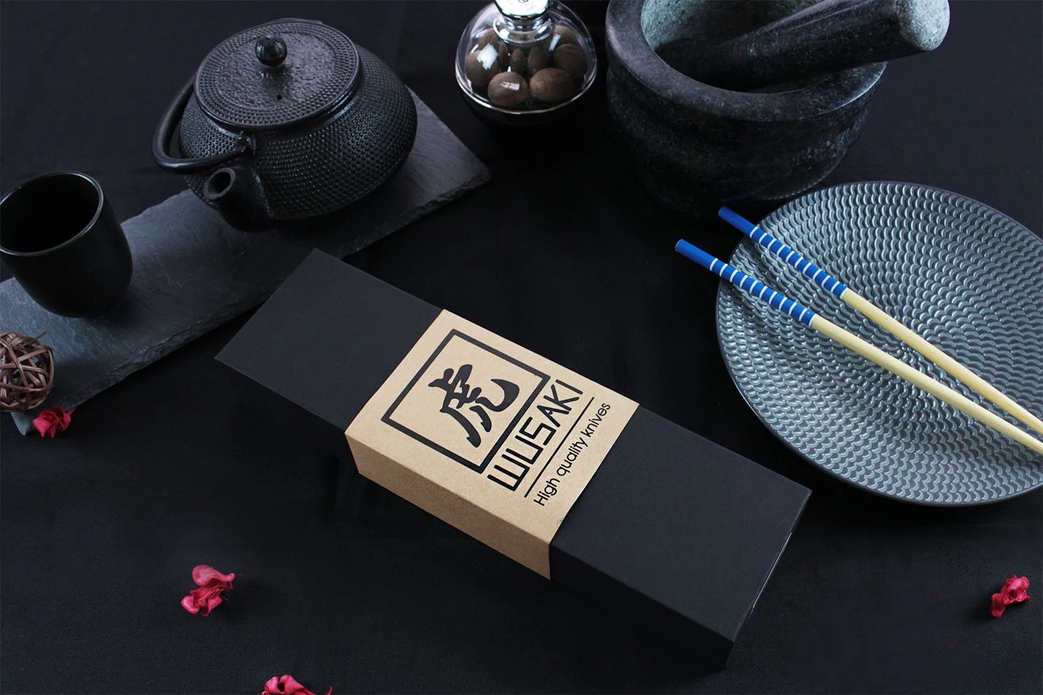 Wusaki Damas VG10 Carving Knife 20cm Olive Wood Handle 10 Wusaki Damas VG10 Carving Knife 20cm Olive Wood Handle - Image 8