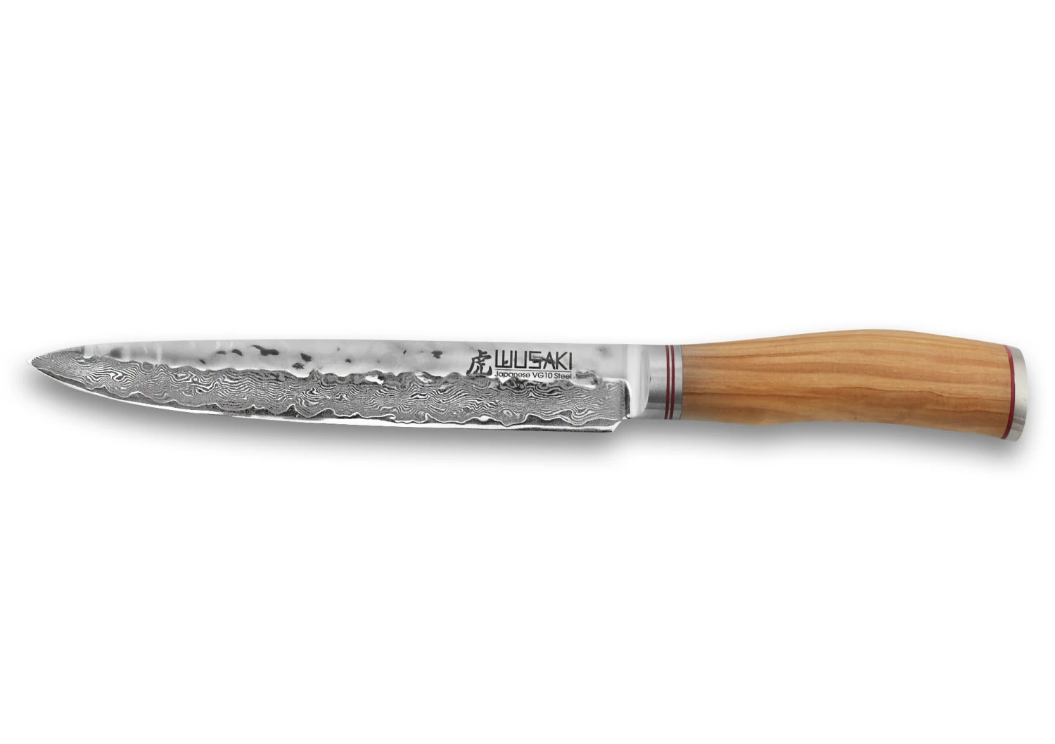 Wusaki Damas VG10 Carving Knife 20cm Olive Wood Handle 3 Wusaki Damas VG10 Carving Knife 20cm Olive Wood Handle