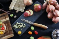 Wusaki Damas VG10 Set With 5 Kitchen Knives + 1 Roll Bag -Sharp Haus Store wusaki damas vg10 set 5 kitchen knives 1 roll bag 5