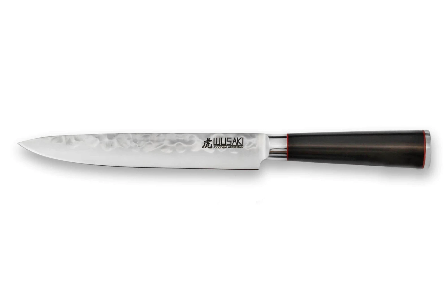 Wusaki Ebony AUS8 Carving Knife 20cm Ebony Handle 3 Wusaki Ebony AUS8 Carving Knife 20cm Ebony Handle
