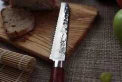 Wusaki Pakka X50 Bread Knife 20cm Pakkawood Handle -Sharp Haus Store wusaki pakka x50 bread knife 20cm pakkawood handle 4