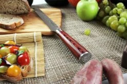 Wusaki Pakka X50 Bread Knife 20cm Pakkawood Handle -Sharp Haus Store wusaki pakka x50 bread knife 20cm pakkawood handle 6