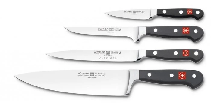 Wusthof Classic Knife Bag With 4 Kitchen Knives 5 Wusthof Classic Knife Bag With 4 Kitchen Knives - Image 3